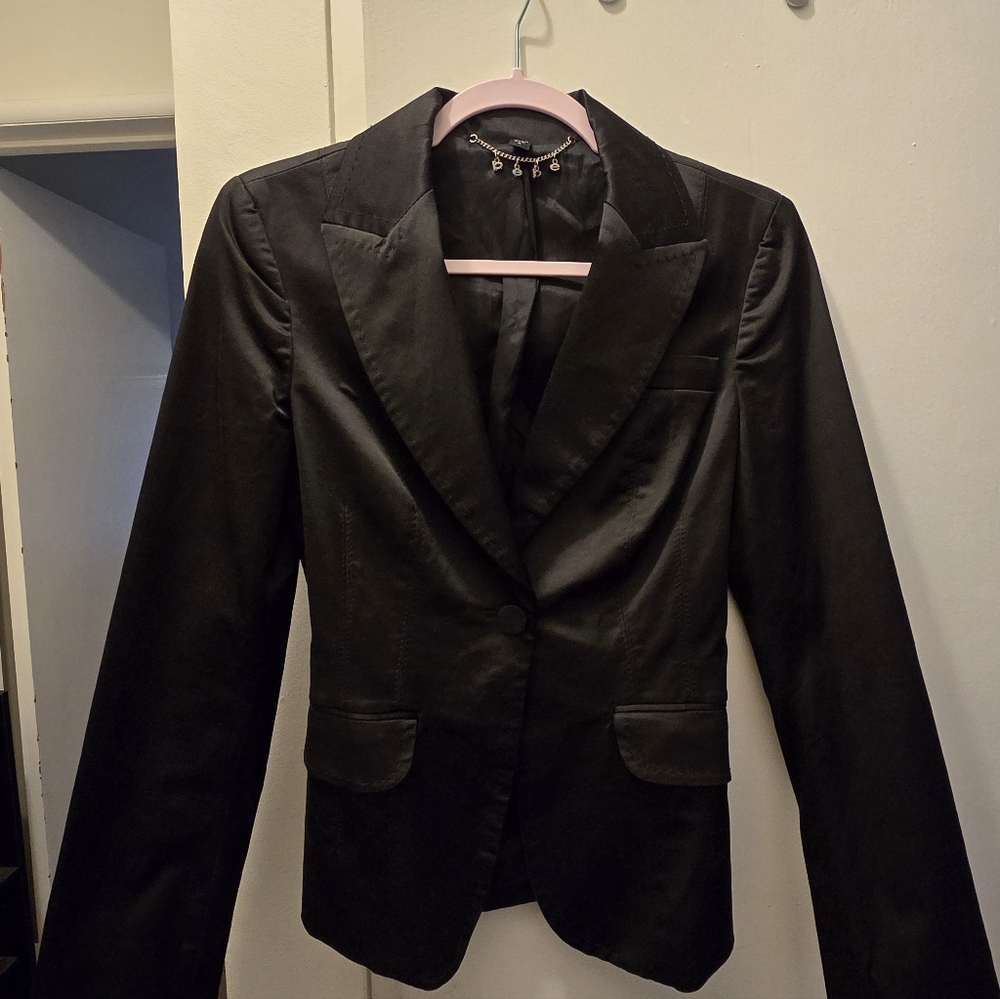 Bebe Black Blazer Sleek Formal Suit Jacket